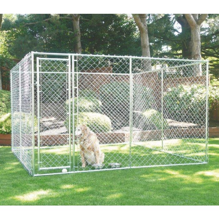 Parc à Chiots 3x3x1.8m ou 1.5x4.6x1.8m, enclos pour chiens, chenil  d'extérieur, enclos d'exercice cage pour chiens
