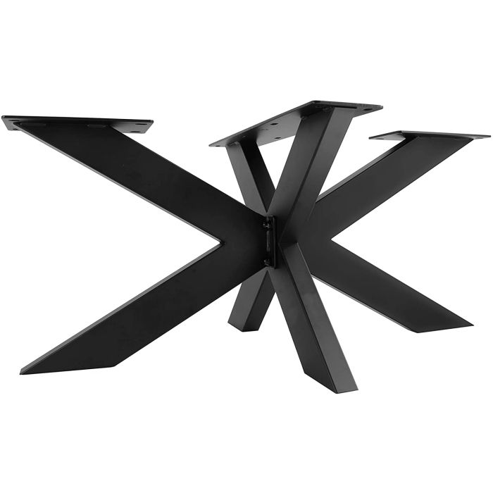 Pied de table noir avec bague anti-vibration en caoutchouc 23230 K M (Black  table base with rubber anti-vibration ring 23230 K