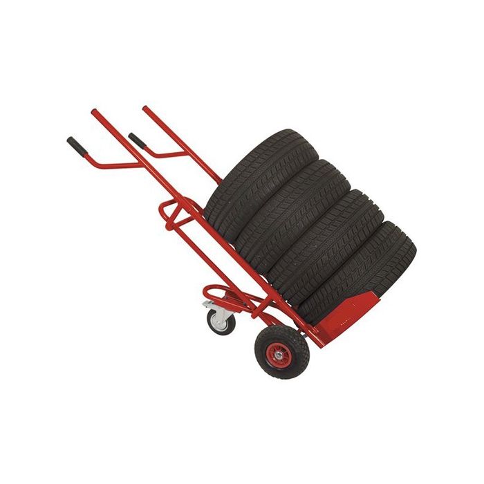 Chariot de transport de pneu - Diable pour pneus, roues, charge jusqu'à  150Kg