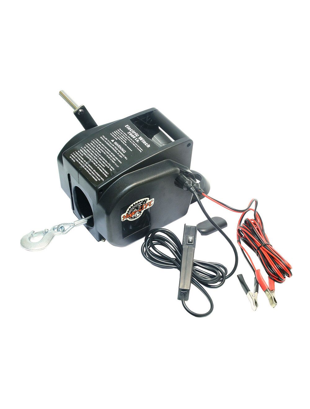 Treuil électrique 12V 907KG, Treuil à câble longueur 9.2m Ø4.75mm pour quad, bateau, auto...