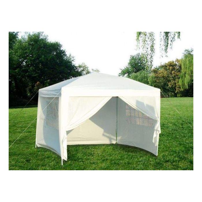 Tonnelle de jardin dépliable, Pavillon de Jardin, Chapiteau Blanc 3 X 3 M