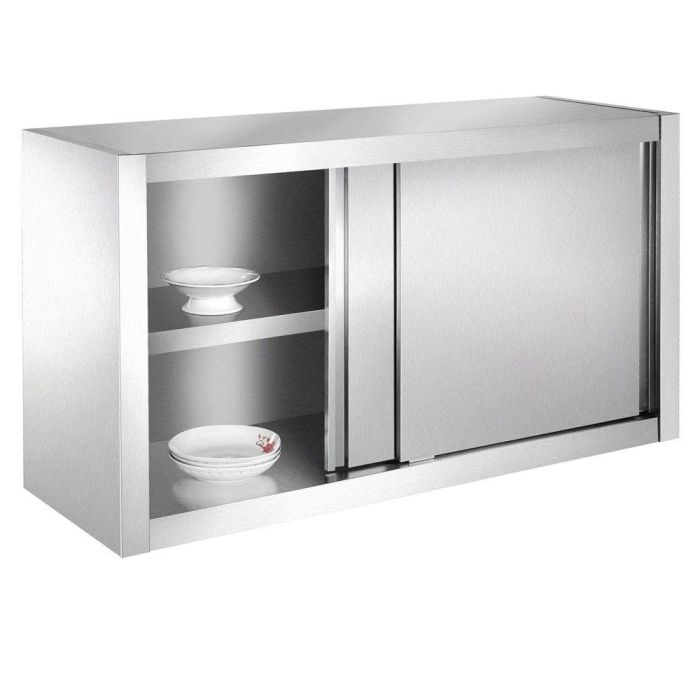 Armoire de cuisine, armoire murale en inox 160x40x60cm idéal restaurants, cuisines, cantines...