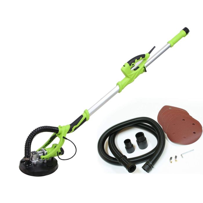 Ponceuse à bras girafe 710w avec rallonge jusqu'à 1.8m pour plâtre et plaque de plâtre