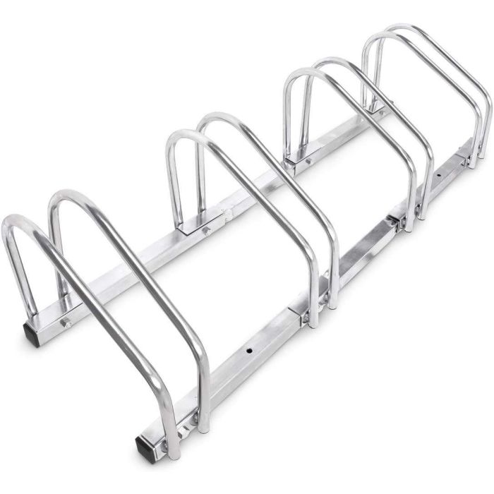 Rack à vélos, support de rangement bicyclette, râtelier vélo, Support pour 4 vélos, au sol ou mural