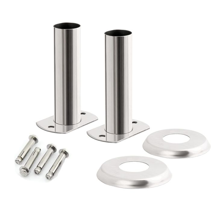 Support d'échelle de piscine en acier inoxydable Ø 40 mm, pieds pour échelle de piscine inox