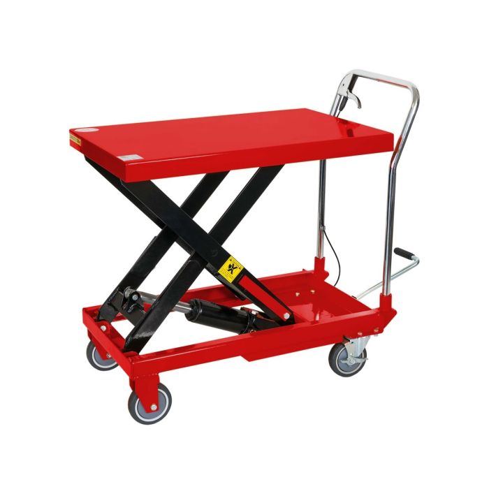 Table élévatrice hydraulique 300kg jusqu'à 75cm de haut avec plateau 82x52cm  