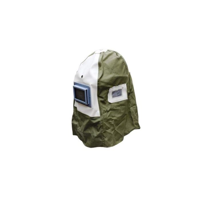 Masque Cagoule de sablage avec casque de chantier intégré pour sableuse