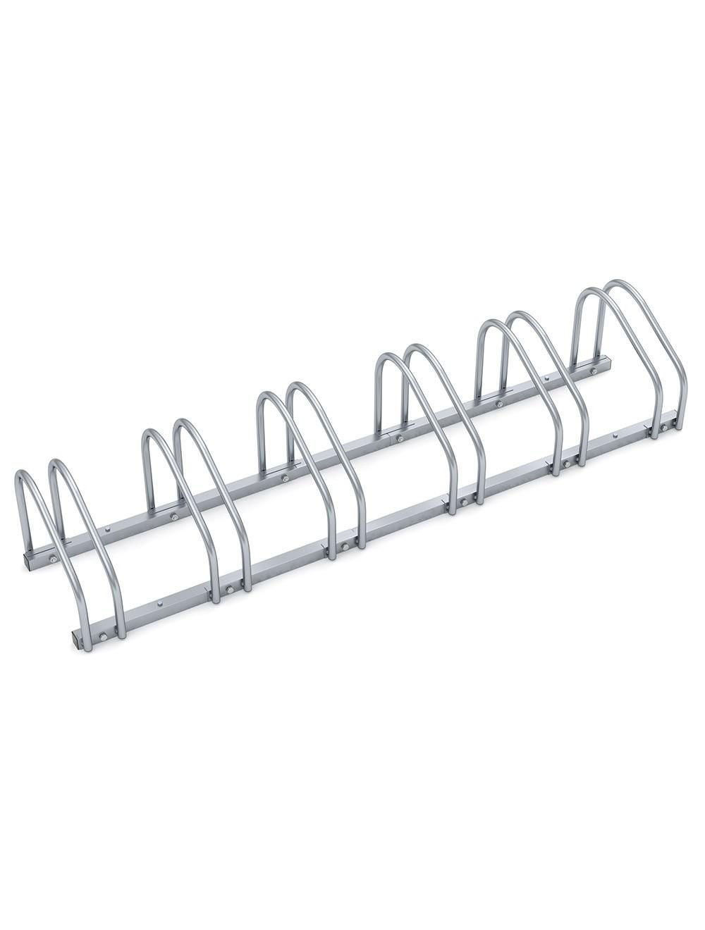 Rack à vélos, support de rangement bicyclette, râtelier vélo, Support pour 6 vélos, au sol ou mural