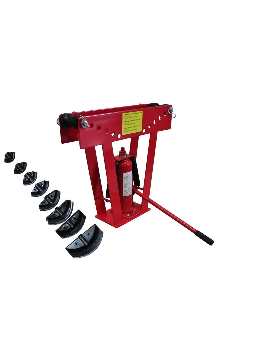 Cintreuse hydraulique, Presse à cintrer, pression 16 Tonnes avec 8 matrices