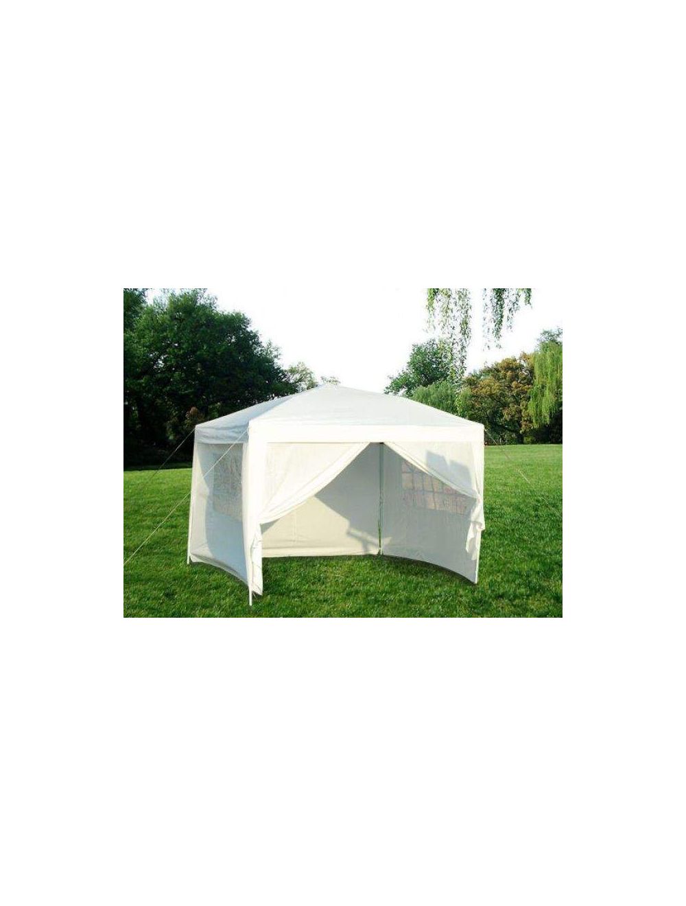 Tonnelle de jardin dépliable, Pavillon de Jardin, Chapiteau Blanc 3 X 3 M