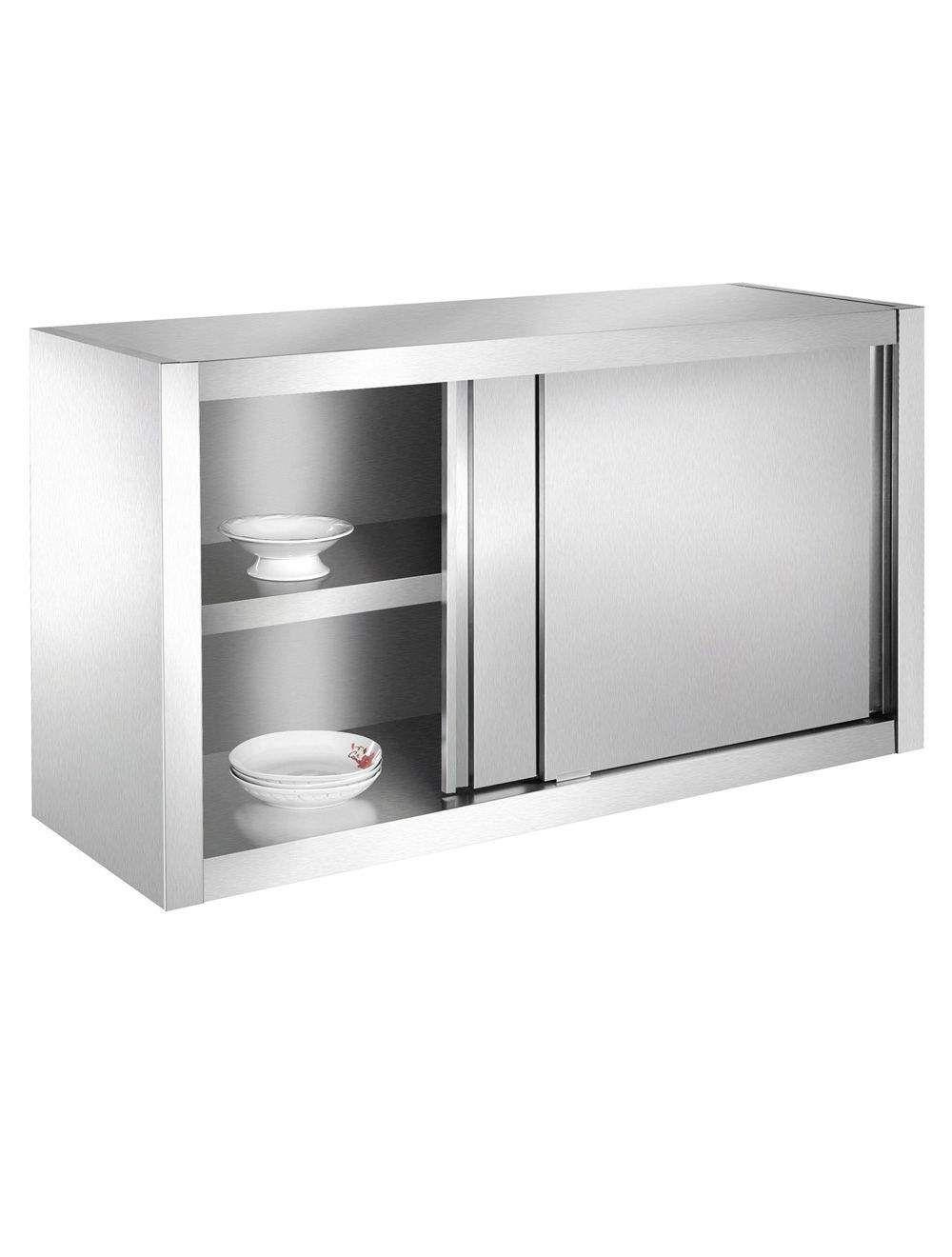 Armoire de cuisine, armoire murale en inox 120x40x65cm idéal restaurants, cuisines, cantines...