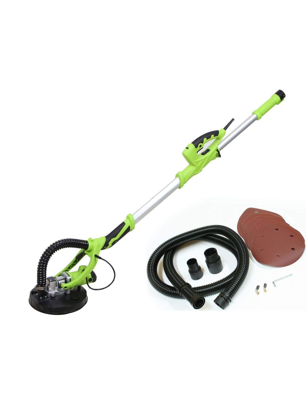 Ponceuse à bras girafe 710w avec rallonge jusqu'à 1.8m pour plâtre et plaque de plâtre