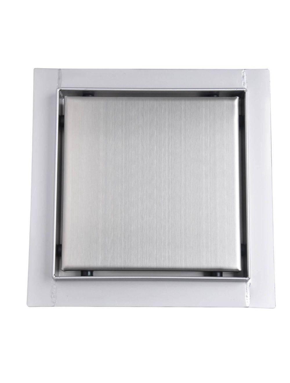 Caniveau de douche en inox carré 15cm, sterfput de douche, hauteur ajustable 63-83mm Q01