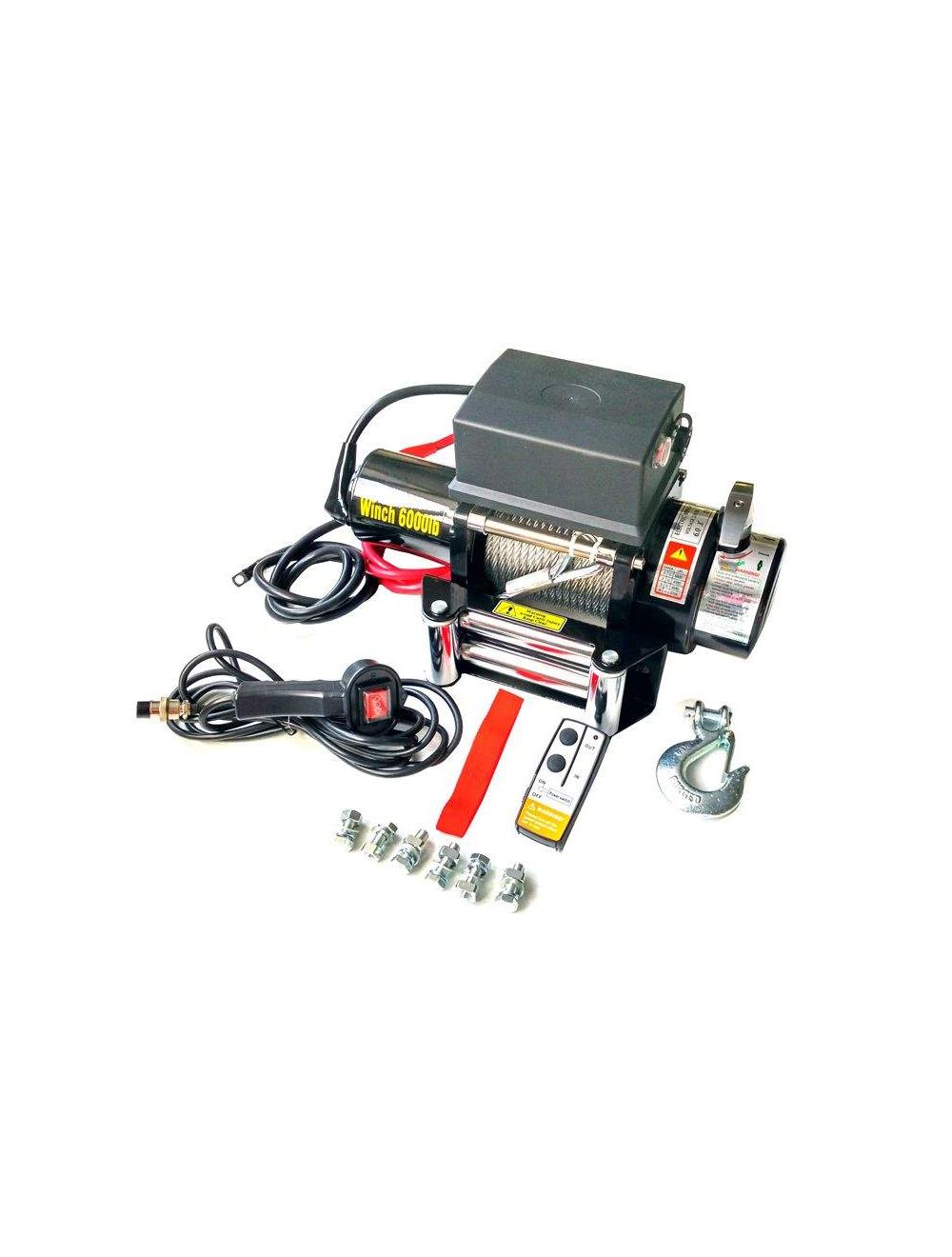 Treuil électrique 12V 2721KG 3300W, Treuil à câble longueur 20m Ø7.2mm