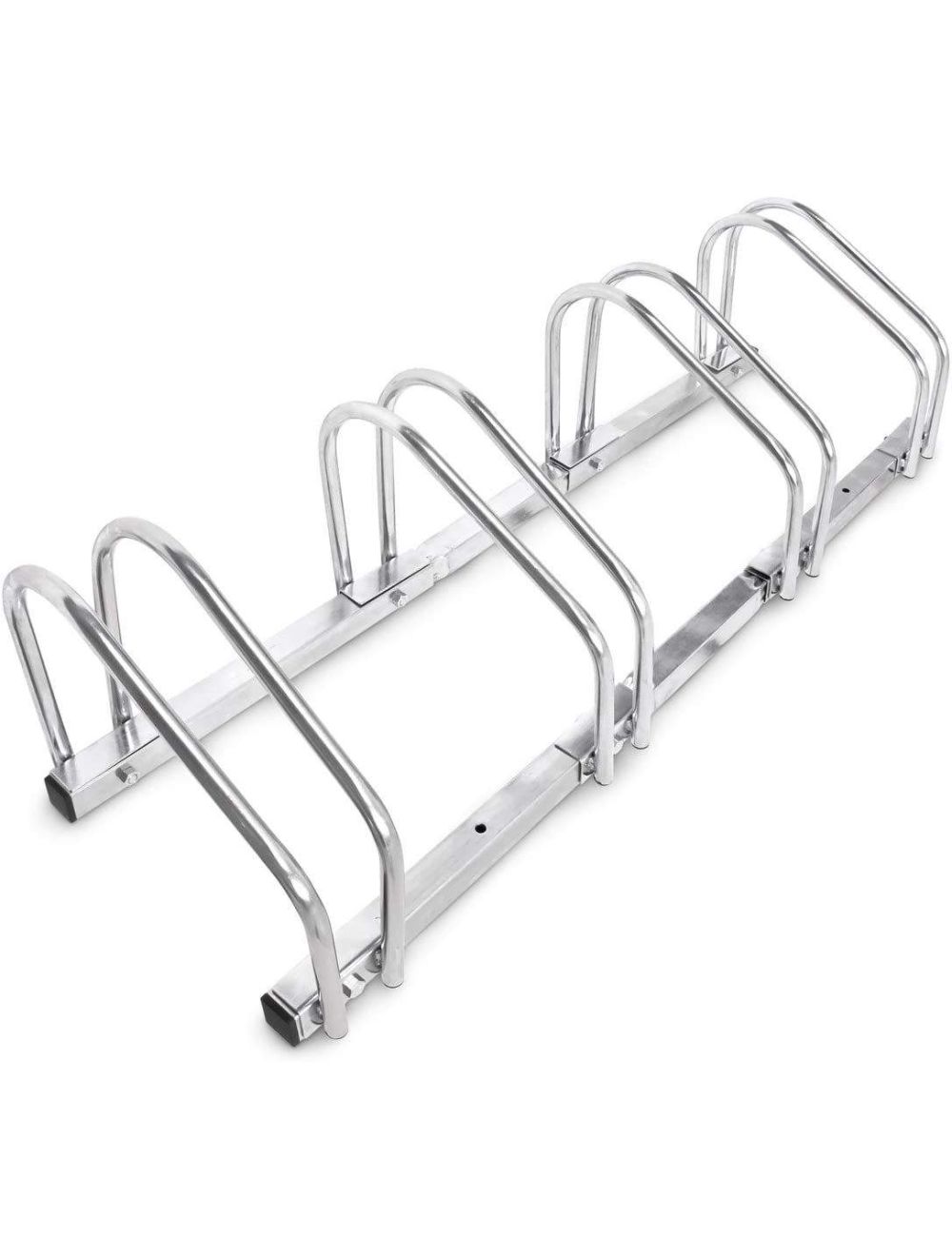 Rack à vélos, support de rangement bicyclette, râtelier vélo, Support pour 4 vélos, au sol ou mural