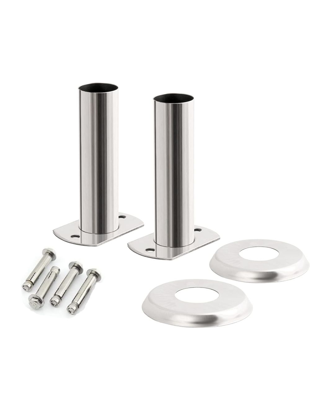 Support d'échelle de piscine en acier inoxydable Ø 40 mm, pieds pour échelle de piscine inox