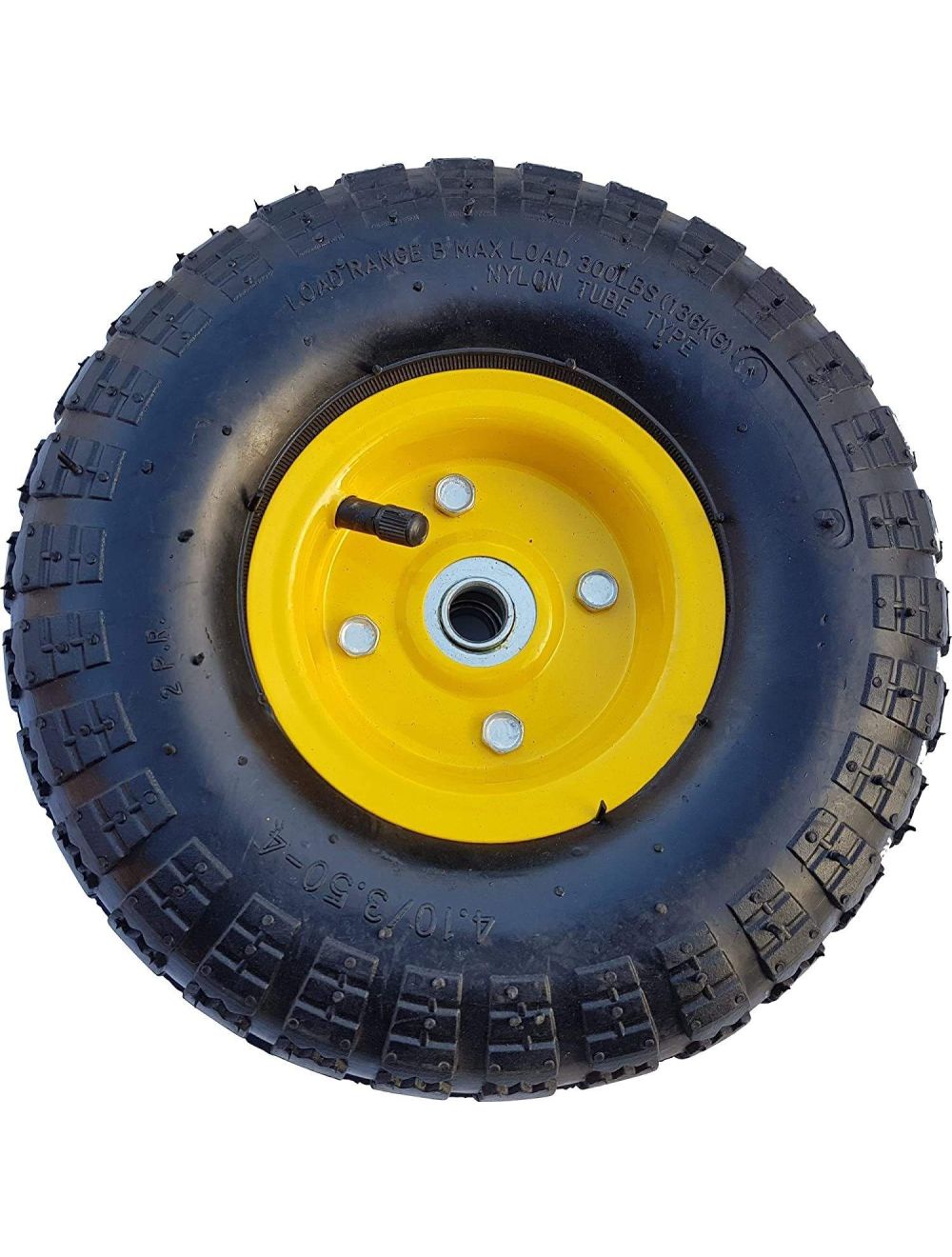 Roue pneumatique de rechange pour Chariot de jardin, diable, etc 26cm (4.10/3.50-4)