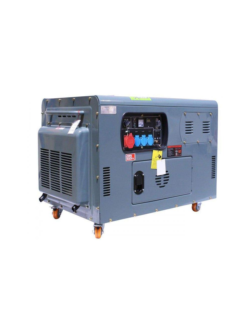 Générateur / Groupe électrogène Diesel insonorisé 12kVa 400V 230V 12V