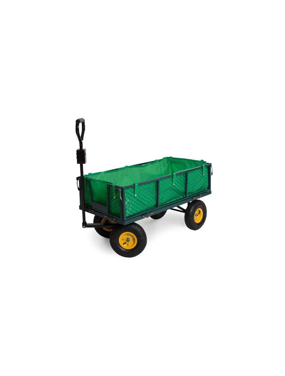 Chariot de jardin, remorque à main, avec bâche, cotés amovibles, Max 350Kg