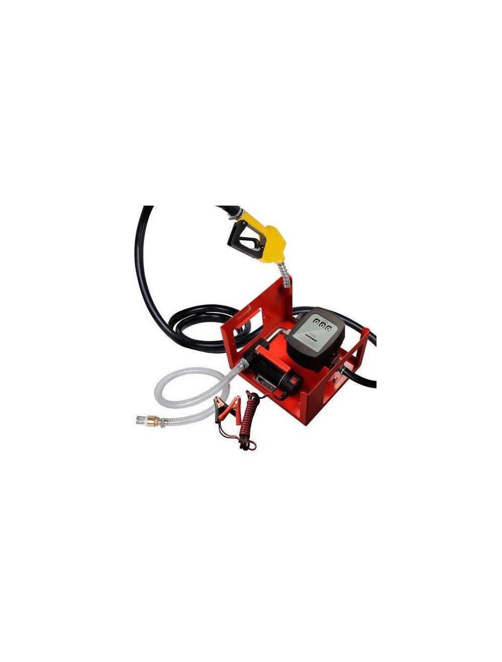 Pompe à fuel / gasoil avec clapet anti-retour, crépine d'aspiration, 12V 40l/min 150W, Pistolet automatique