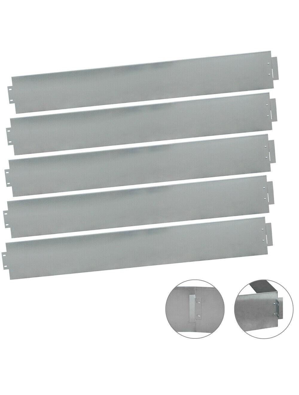 Bordure de jardin en Acier galvanisé, 5 mètres (hauteur 14cm) clôture pelouse galva