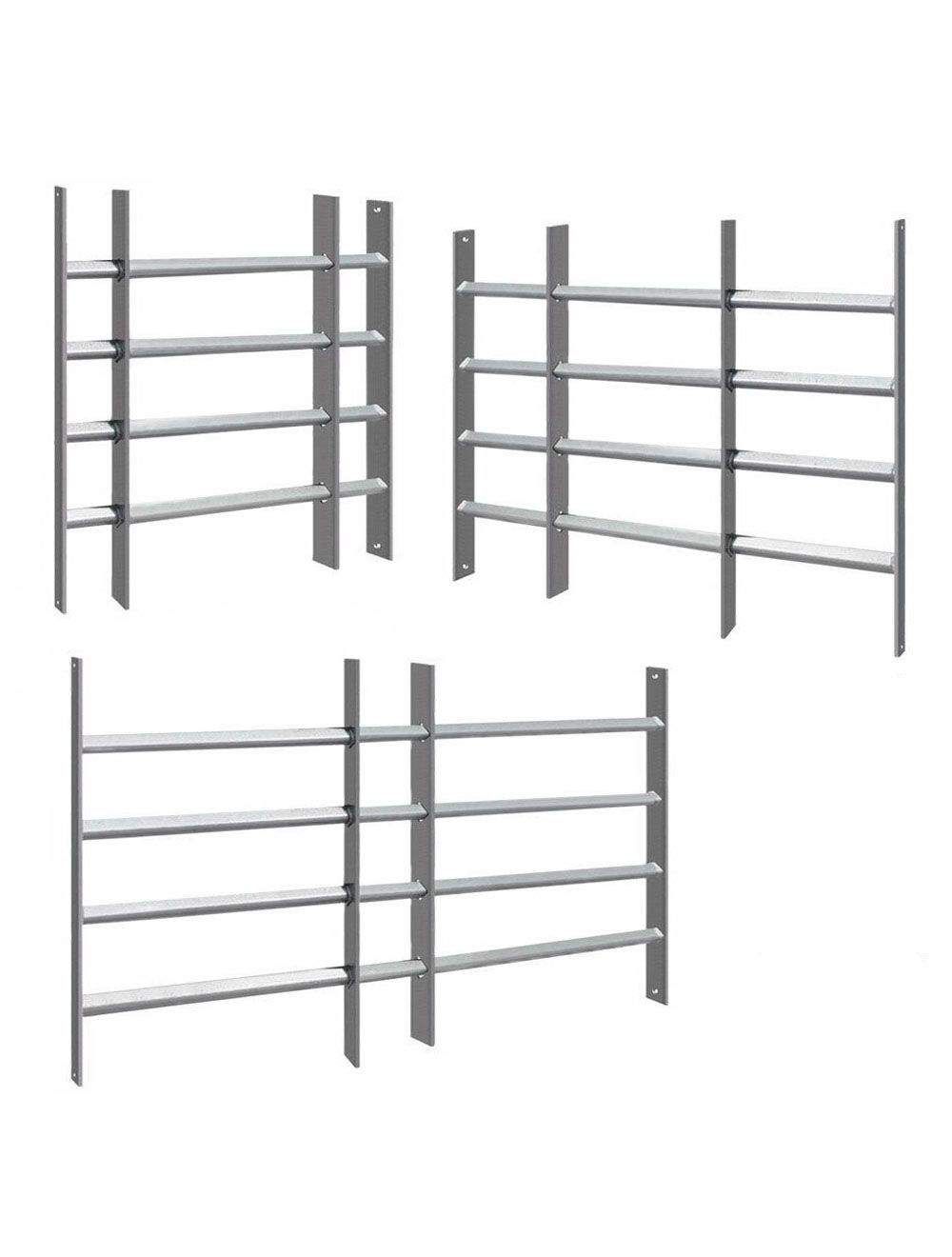 Grille de fenêtre extensible, grille de défense pour fenêtre, grille de sécurité 60x100 à 150cm