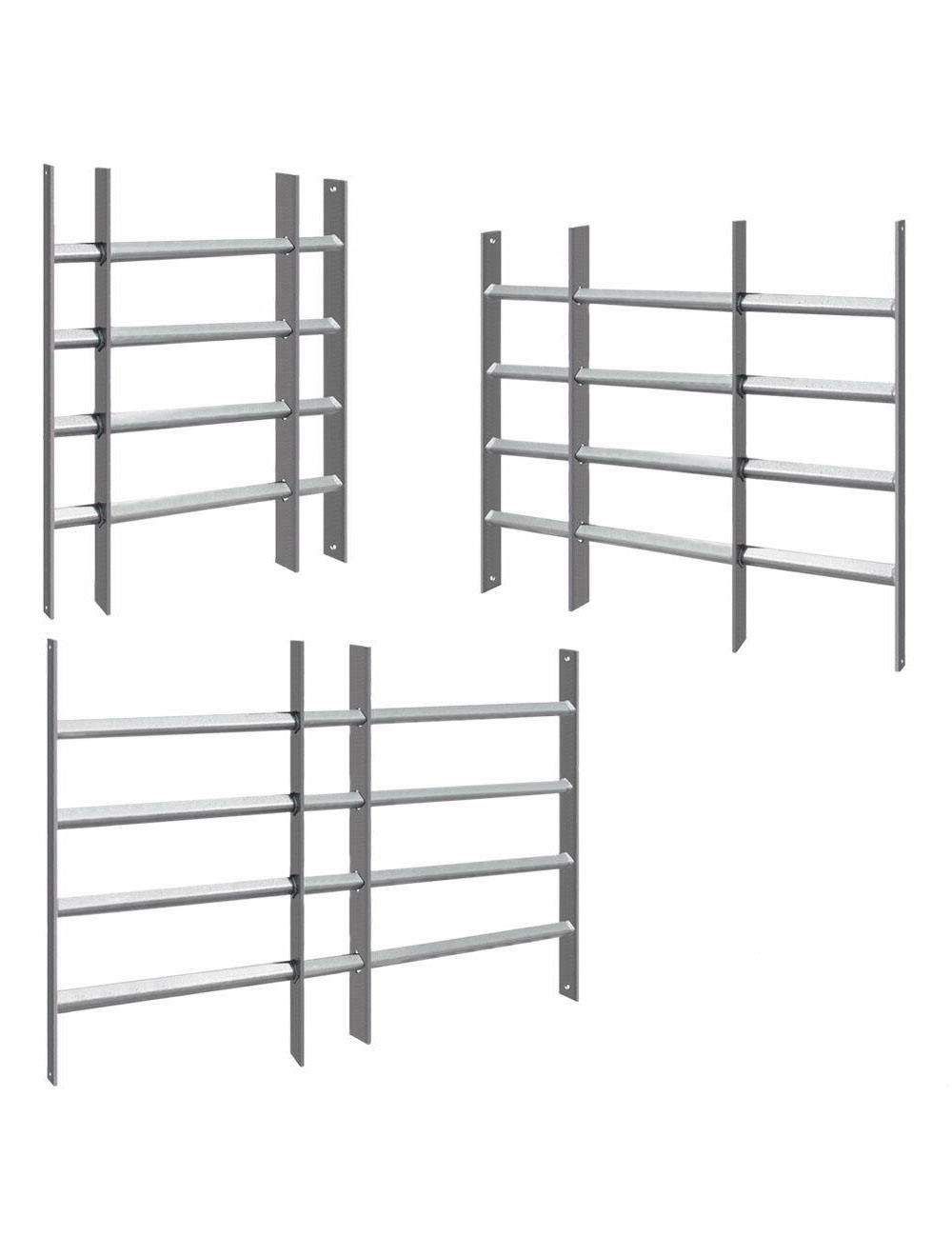 Grille de fenêtre extensible, grille de défense pour fenêtre, grille de sécurité 60x70 à 105cm