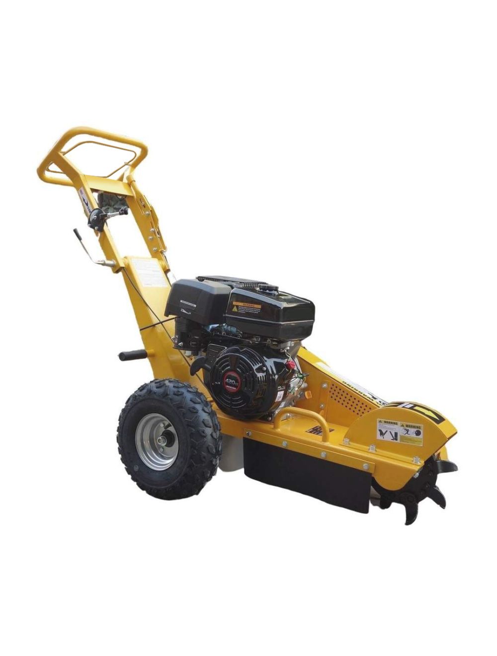 Déssoucheuse à essence 420cc 15cv, rogneuse de souches d'arbres, déracinement