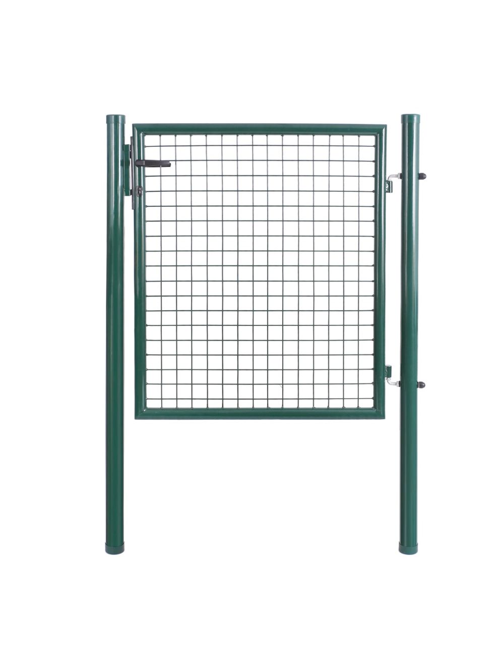 Barrière de jardin, Portillon de jardin 100x100cm vert, Porte de jardin, Portail de clôture 