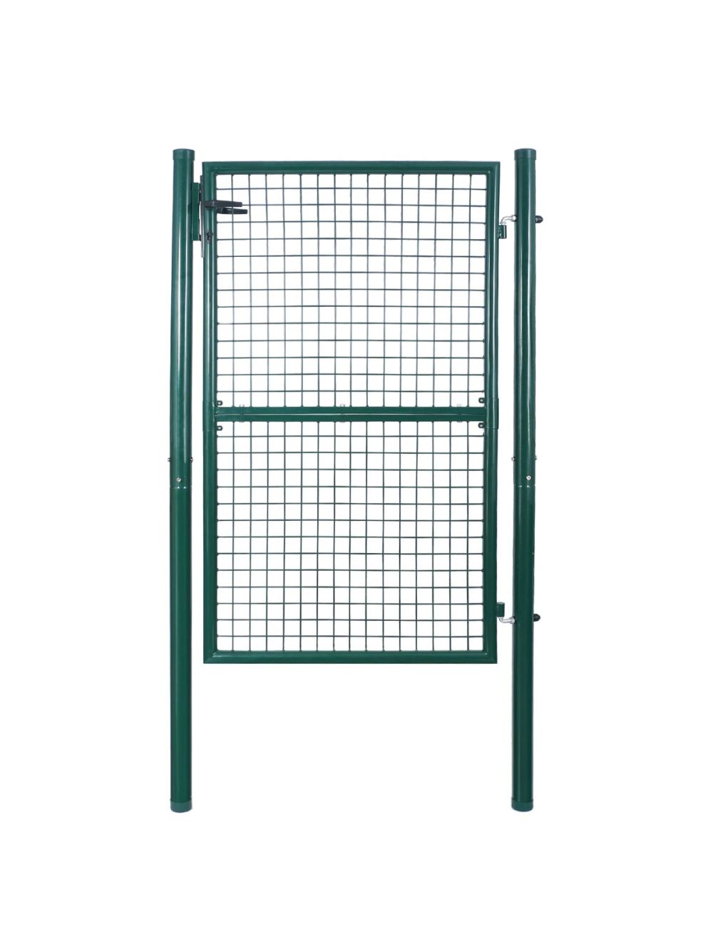 Barrière de jardin, Portillon de jardin 106x150cm vert, Porte de jardin, Portail de clôture 