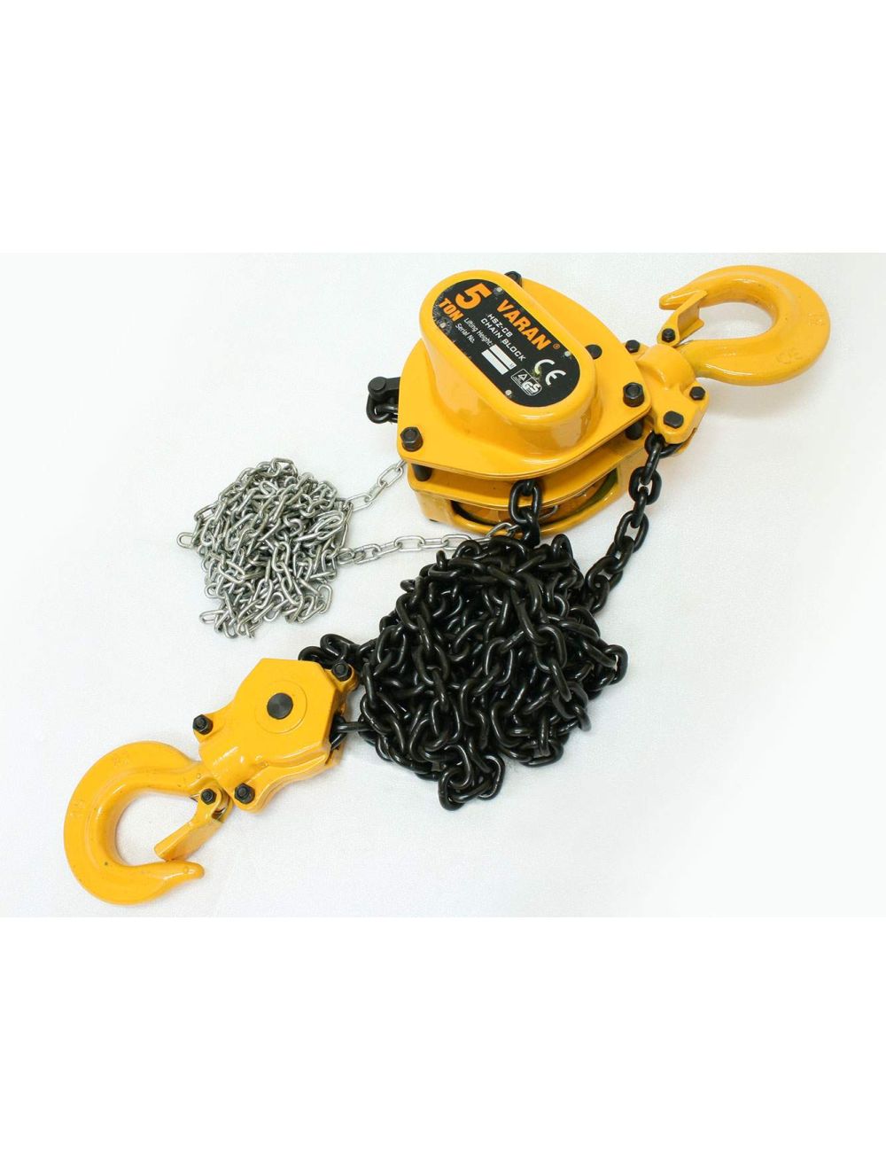 Palan à main, palan à chaîne 5000Kg, hauteur de levage 3m, avec roulement à billes