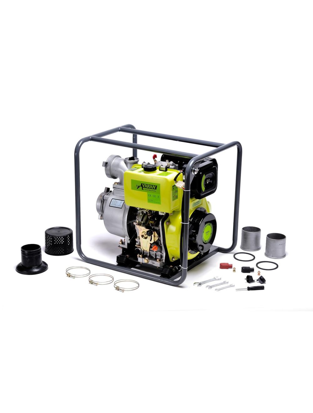 Pompe à eau Diesel Motopompe 4'' 418cc 10CV, Dém. Electrique, 96m³/h, 31m max