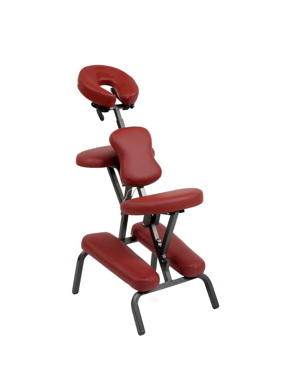 Chaise de massage et tatouage pliante et portable couleur bordeaux + sac de transport