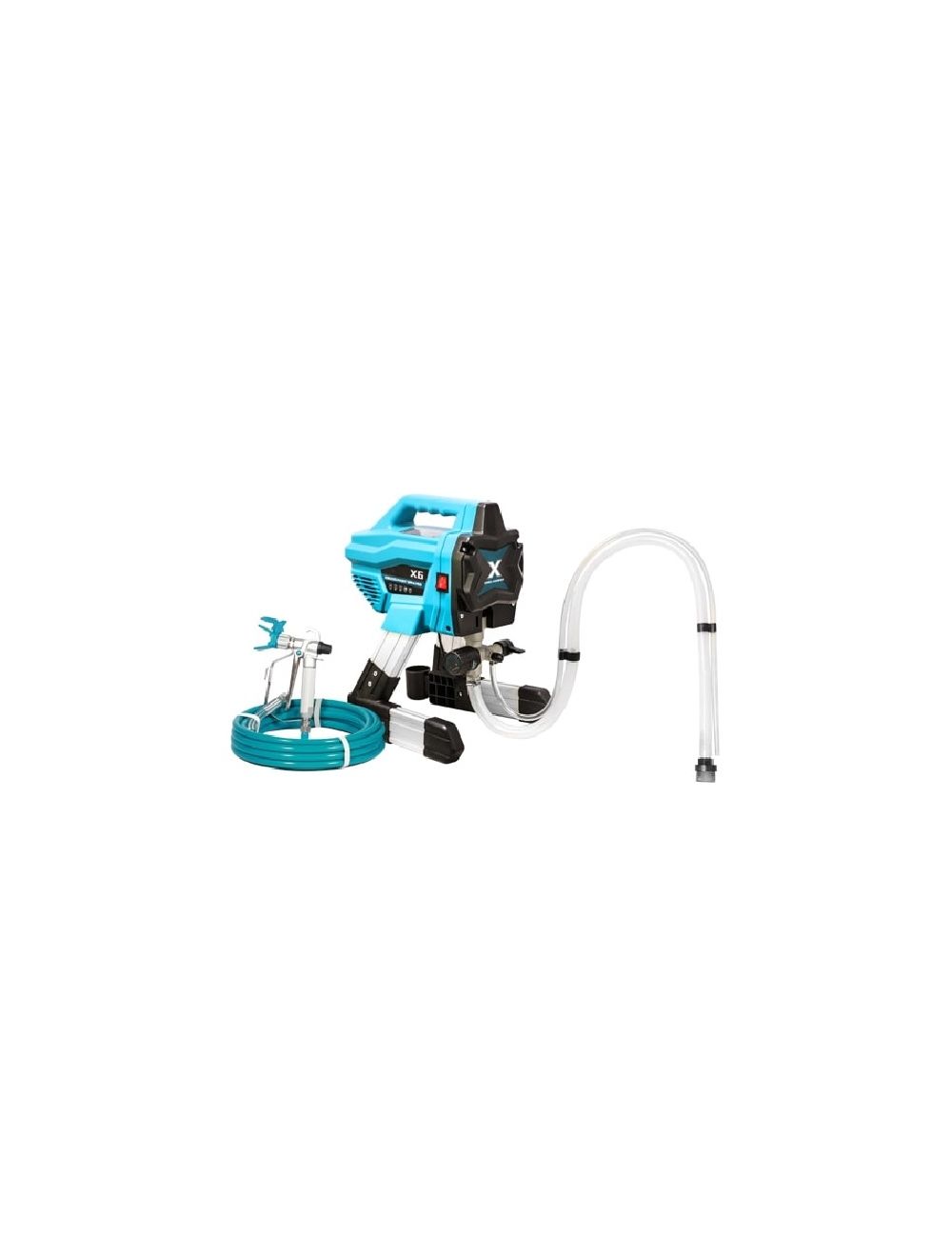 Pulvérisateur de peinture Airless 650w 200 bar, Pistolet haute pression avec support alu, 1.4L/min