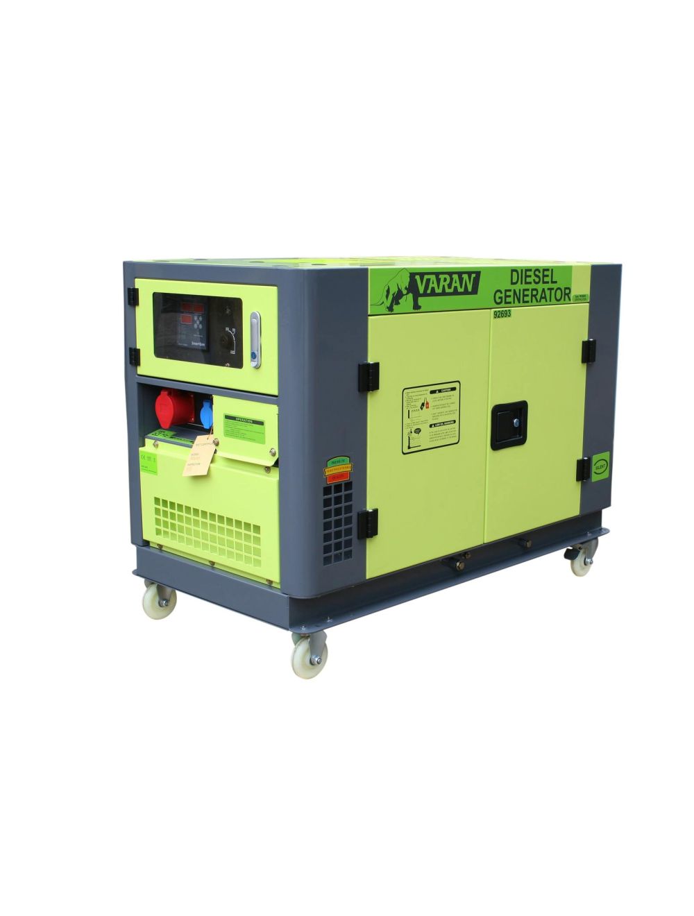 Générateur / Groupe électrogène Diesel insonorisé 10kVa 400V 230V 12V, Refroidissement à EAU