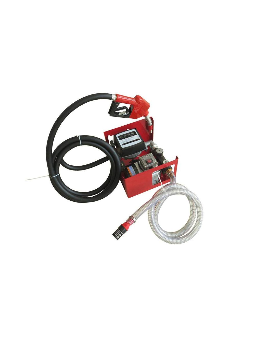 Pompe à fuel ou gasoil auto-amorçante, 230V 60l/min - 550W - Pistolet à Blocage automatique