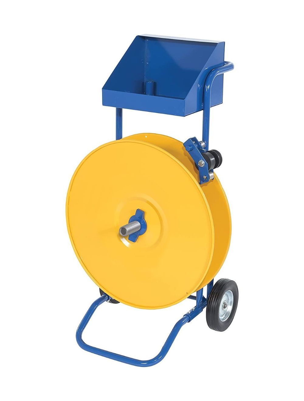 Dérouleur de ruban de cerclage pour sangles plastique et acier, Dévidoir mobile de sangles