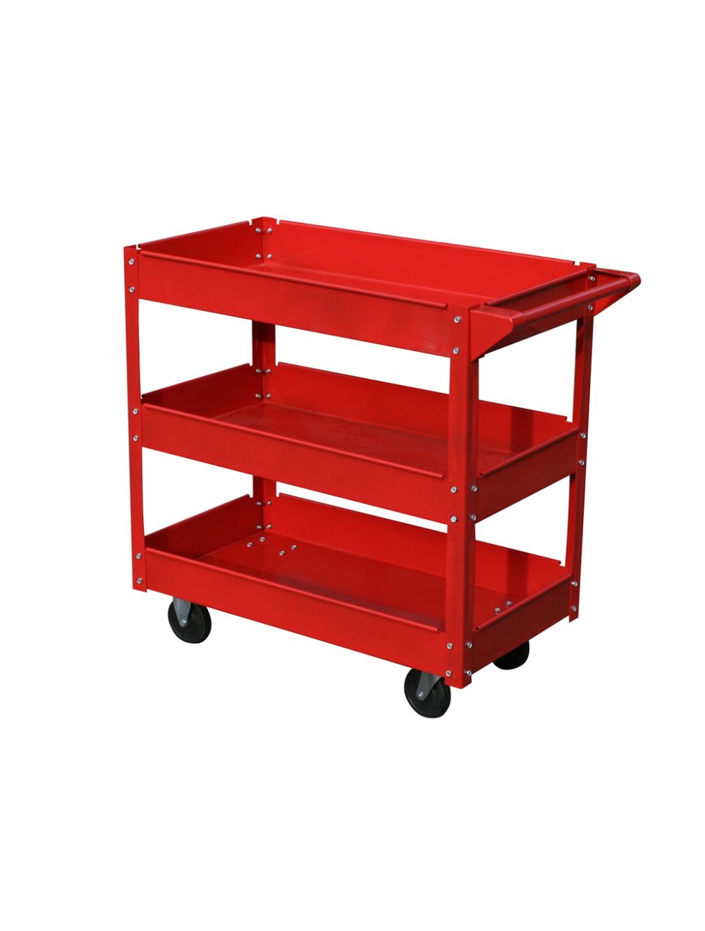 Servante d'atelier, chariot à roulettes à 3 étages, 100Kg