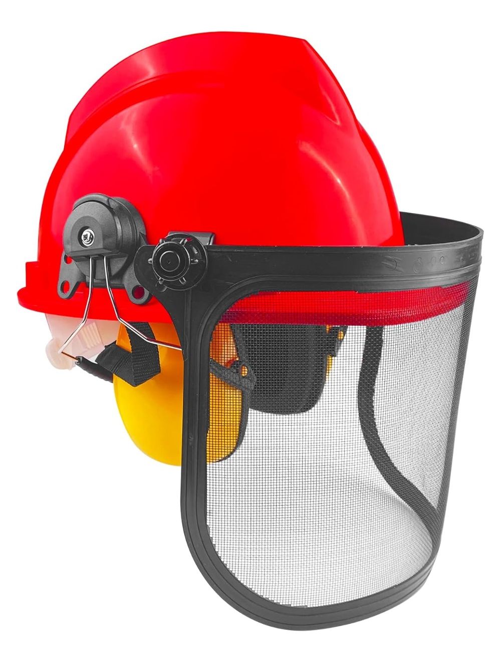 Casque de protection pour travaux de jardinage, élagage... casque de sécurité, masque de sécurité