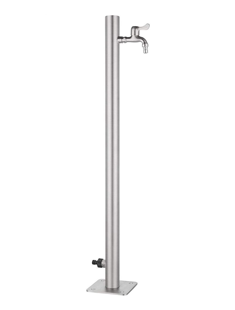 Robinet d'extérieur 95x5cm, colonne d'eau extérieure en acier inoxydable, distributeur d'eau, point d'eau jardin