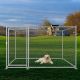Parc à Chiots 2x2x1.2m, enclos pour chiens, chenil d'extérieur, enclos d'exercice cage pour chiens