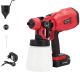 PIstolet à peinture sans fil 800ml Pulvérisateur avec batterie 20v 2Ah et chargeur