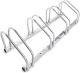 Rack à vélos, support de rangement bicyclette, râtelier vélo, Support pour 4 vélos, au sol ou mural