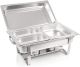 Réchaud Chauffe-plats 1x GN1/2 + 2x GN1/4 bain marie avec couvercle, 60x37x29cm