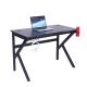 Bureau gamer 110x60x75cm table ordinateur gaming avec passe-câbles, porte-gobelet et support casque