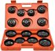 Jeu de cloches pour filtres à huile, 15 pièces 65-100mm