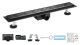 Caniveau de douche 90cm en inox black matt, sterfput de douche, hauteur ajustable 98-142mm