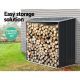 Abri pour stockage de bois 163 x 83 x 154cm, Abri buches et range buches