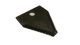Lame de rechange triangulaire pour broyeur de végétaux thermique, 8.3x7.5x0.3cm