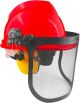 Casque de protection pour travaux de jardinage, élagage... casque de sécurité, masque de sécurité